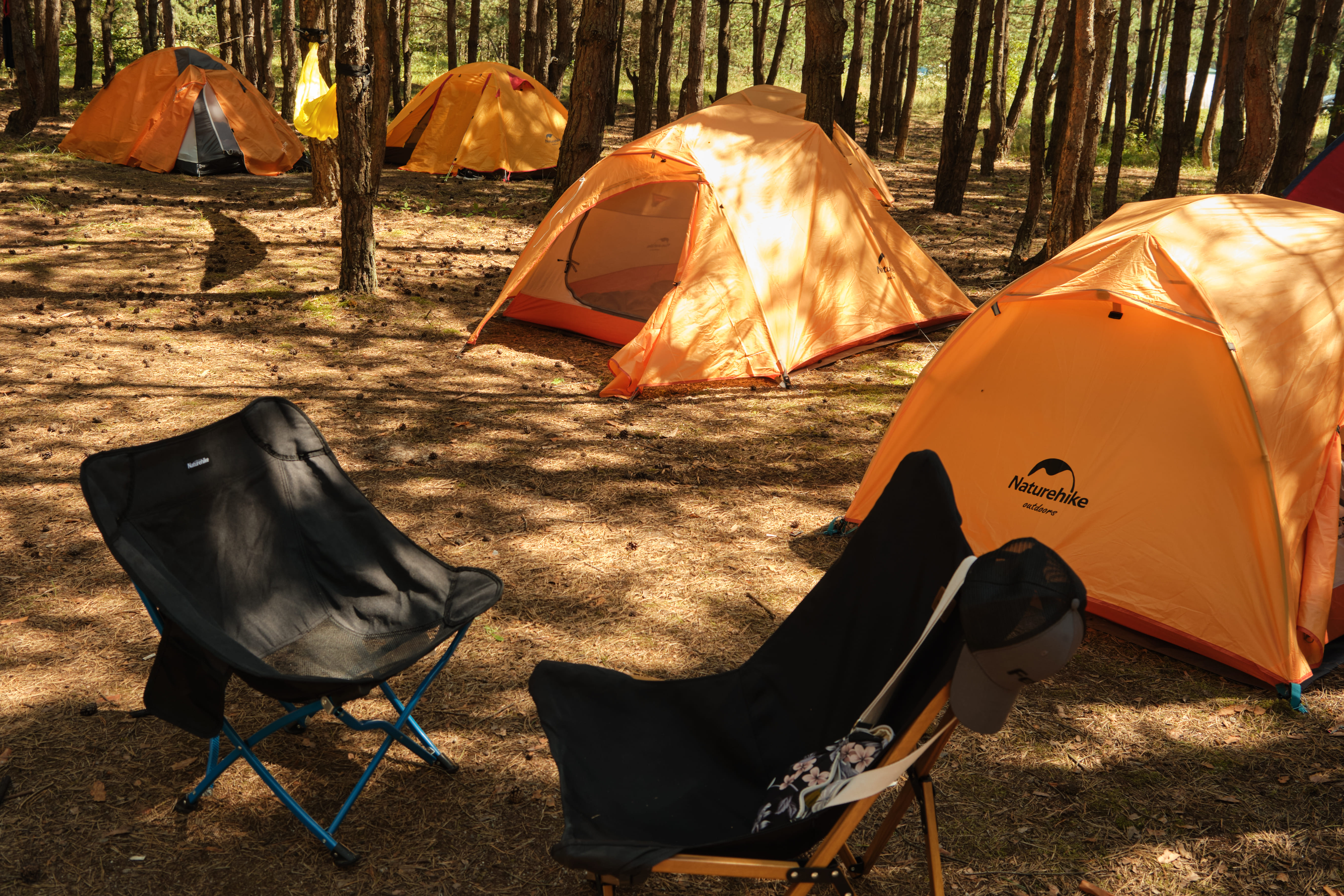 Намет надлегкий двомісний  з футпринтом Naturehike Star-River 2 Updated NH17T012-T, 210T, помаранчевий